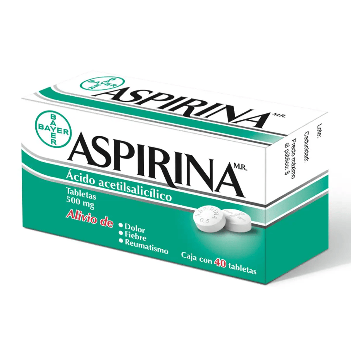 ASPIRINA 0.5 120 40 TABS