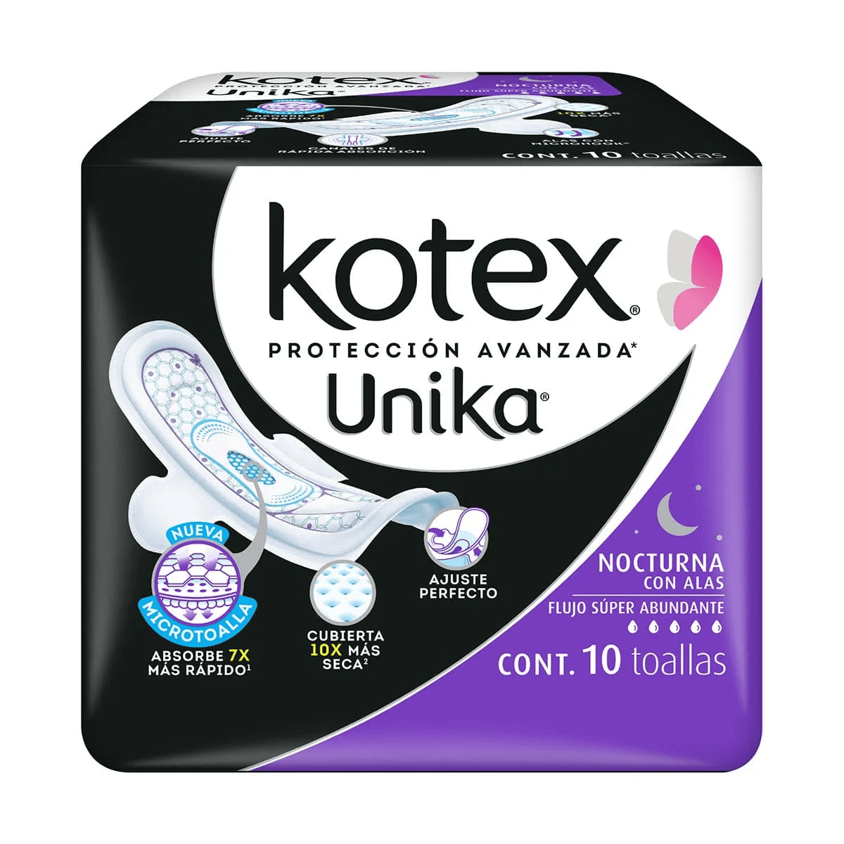KOTEX UNIKA NOCT.C ALAS 8 10 PZA